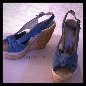 Jimmy  Choo denim wedges